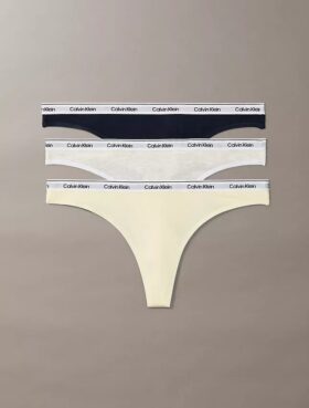 Lot de 3 Thongs taille basse avec logo Icon