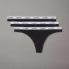 Lot de 3 Thongs taille basse avec logo Icon