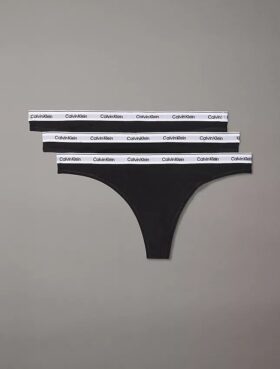 Lot de 3 Thongs taille basse avec logo Icon