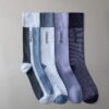 Lot de 4 paires de chaussettes habillées à blocs de couleur Lot de 4 paires de chaussettes habillées à blocs de couleur