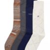 Lot de 4 paires de chaussettes habillées en coton mélangé Lot de 4 paires de chaussettes habillées en coton mélangé