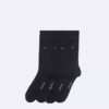 Lot de 4 paires de chaussettes habillées à logo en tricot plat Lot de 4 paires de chaussettes habillées à logo en tricot plat