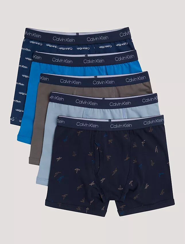 Lot de 5 Boxers en Cotton Stretch pour Garçons Lot de 5 Boxers en Cotton Stretch pour Garçons