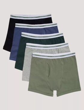 Lot de 5 Boxers en Cotton Stretch pour Garçons
