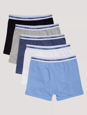 Lot de 5 Boxers en Cotton Stretch pour Garçons