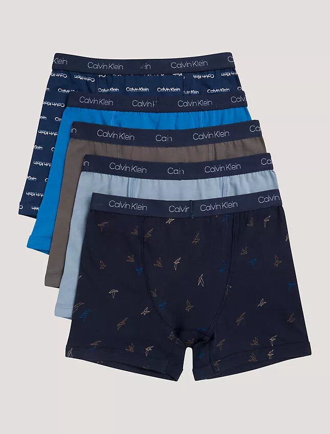 Lot de 5 Boxers en Cotton Stretch pour Garçons Lot de 5 Boxers en Cotton Stretch pour Garçons