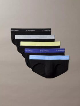 Lot de 5 slips taille basse Icon Cotton Stretch