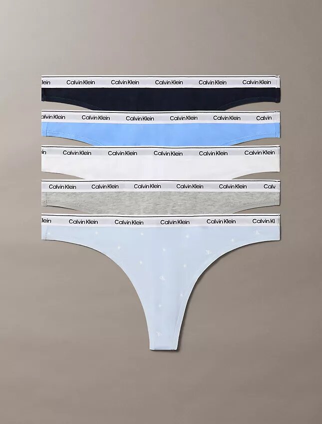 Lot de 5 Thongs avec logo emblématique Lot de 5 Thongs avec logo emblématique