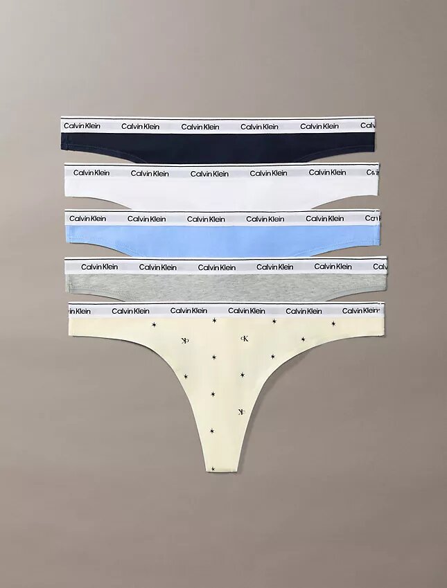 Lot de 5 Thongs avec logo emblématique Lot de 5 Thongs avec logo emblématique