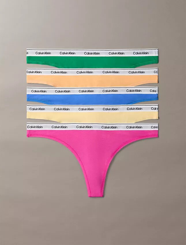 Lot de 5 Thongs avec logo emblématique Lot de 5 Thongs avec logo emblématique