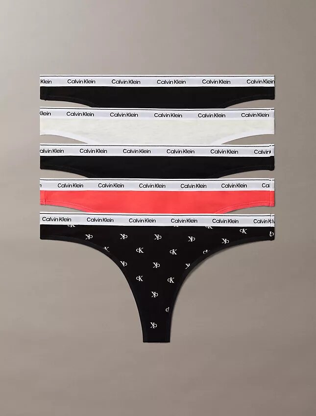 Lot de 5 Thongs avec logo emblématique Lot de 5 Thongs avec logo emblématique