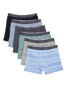 Lot de 6 Boxers en Cotton Stretch pour Garçons