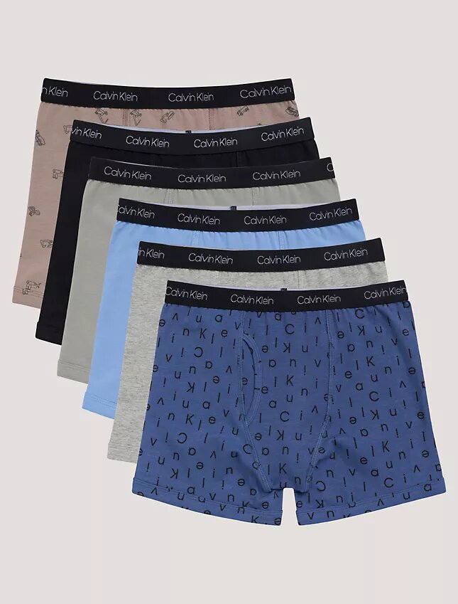 Lot de 6 Boxers en Cotton Stretch pour Garçons Lot de 6 Boxers en Cotton Stretch pour Garçons