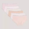 Lot de 6 Hipster en coton Stretch pour filles Lot de 6 Hipster en coton Stretch pour filles
