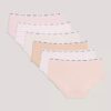 Lot de 6 Hipster en coton Stretch pour filles Lot de 6 Hipster en coton Stretch pour filles
