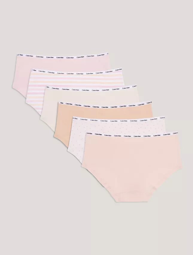 Lot de 6 Hipster en coton Stretch pour filles Lot de 6 Hipster en coton Stretch pour filles