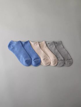 Lot de 6 paires de chaussettes invisibles basiques