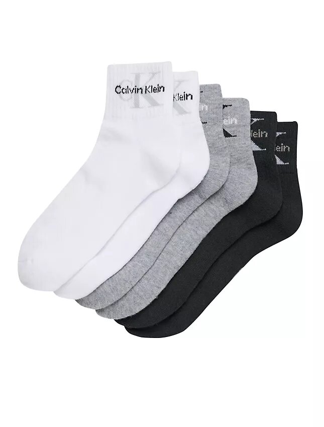 Lot de 6 paires de chaussettes mi-mollet assorties Athletic Terry Monologo Cushion Lot de 6 paires de chaussettes mi-mollet assorties Athletic Terry Monologo Cushion
