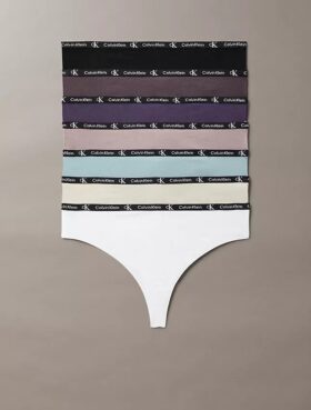 Lot de 7 strings modernes en Cotton Stretch Calvin Klein 1996