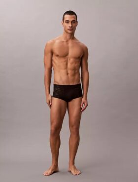 Low Rise Trunk en microfibre et dentelle