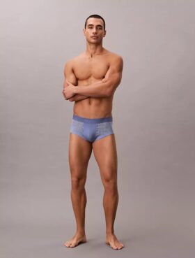 Low Rise Trunk en microfibre et dentelle