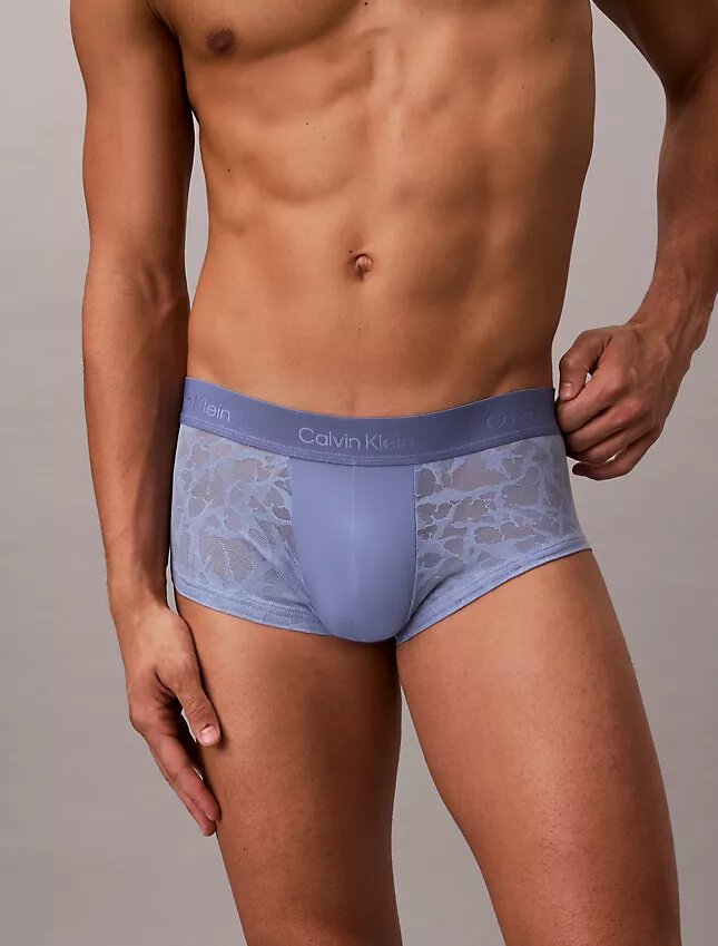 Low Rise Trunk en microfibre et dentelle Low Rise Trunk en microfibre et dentelle