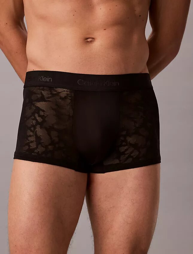 Low Rise Trunk en microfibre et dentelle Low Rise Trunk en microfibre et dentelle