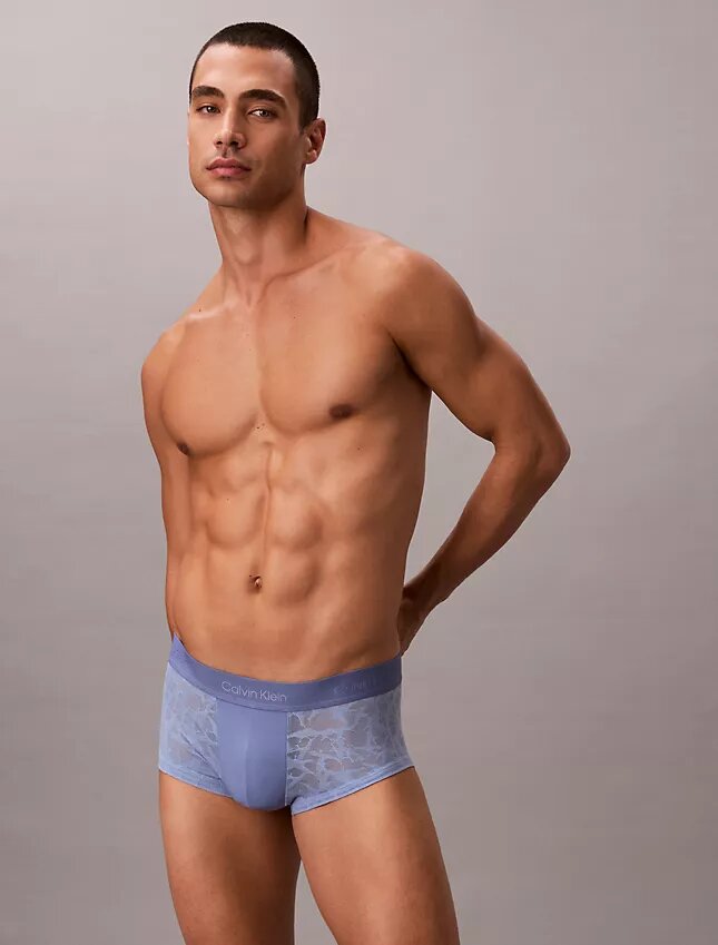 Low Rise Trunk en microfibre et dentelle Low Rise Trunk en microfibre et dentelle