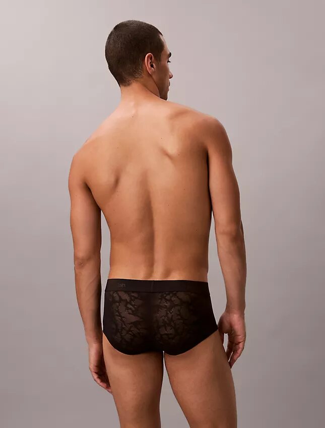 Low Rise Trunk en microfibre et dentelle Low Rise Trunk en microfibre et dentelle