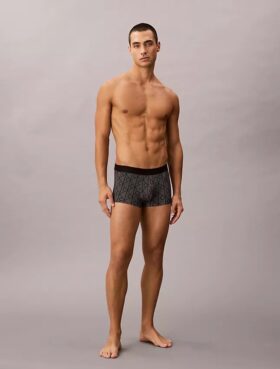 Low Rise Trunk imprimé noir CK Black Low Rise Trunk imprimé noir CK Black