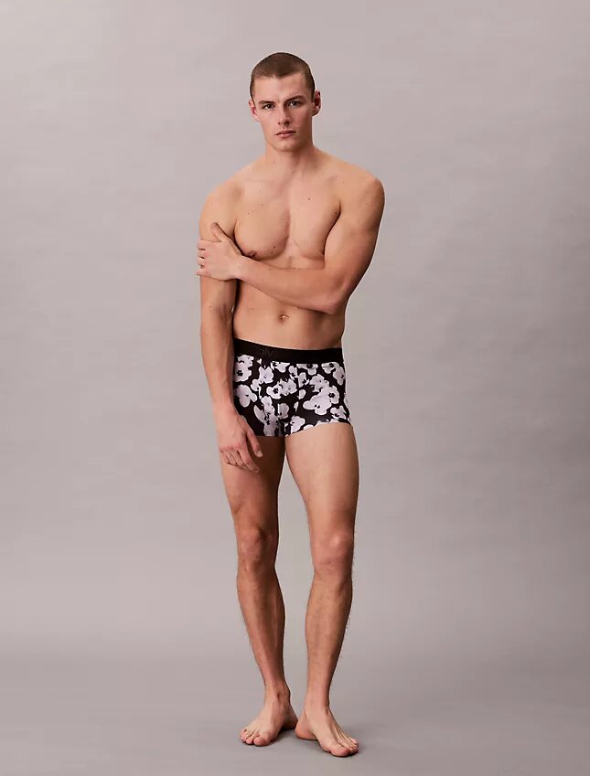 Low Rise Trunk imprimé noir CK Black Low Rise Trunk imprimé noir CK Black