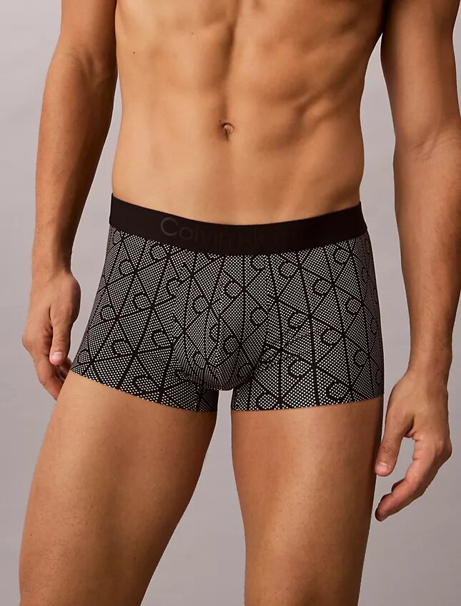 Low Rise Trunk imprimé noir CK Black Low Rise Trunk imprimé noir CK Black