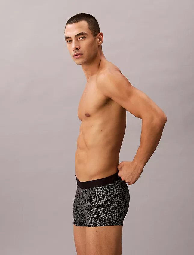 Low Rise Trunk imprimé noir CK Black Low Rise Trunk imprimé noir CK Black