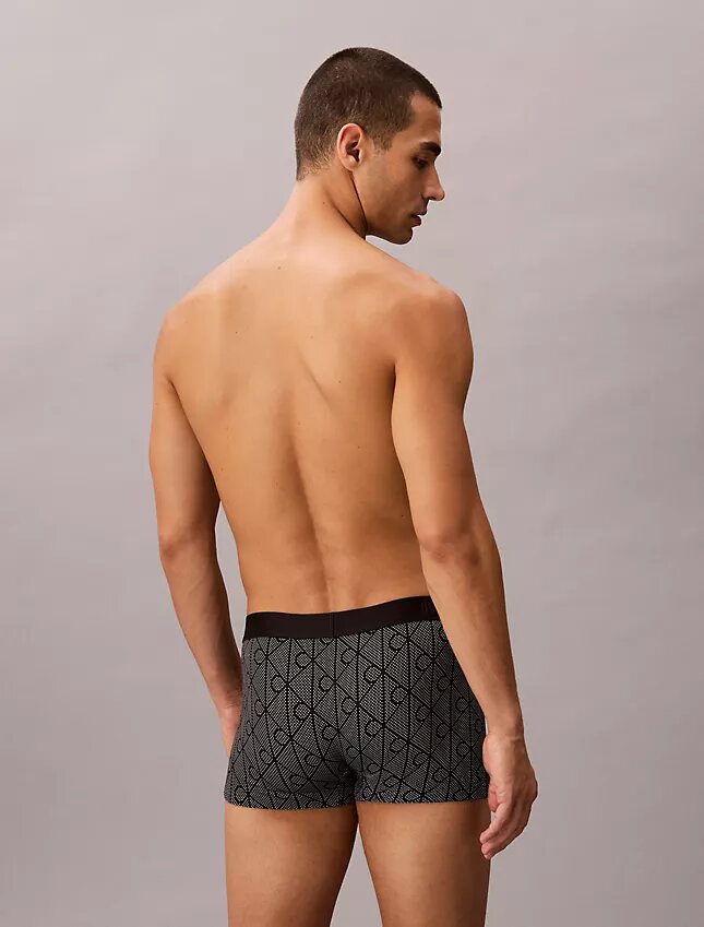 Low Rise Trunk imprimé noir CK Black Low Rise Trunk imprimé noir CK Black