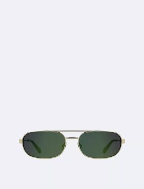 Lunettes de soleil ovales en métal