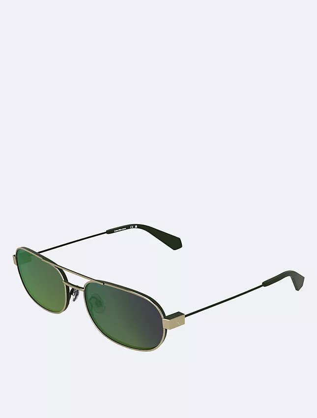 Lunettes de soleil ovales en métal Lunettes de soleil ovales en métal
