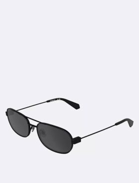 Lunettes de soleil ovales en métal