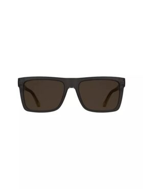 Lunettes de soleil rectangulaires modifiées avec monogramme emblématique