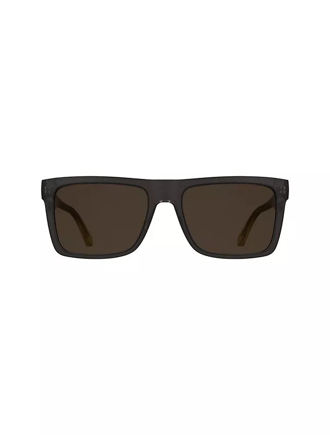 Lunettes de soleil rectangulaires modifiées avec monogramme emblématique Lunettes de soleil rectangulaires modifiées avec monogramme emblématique