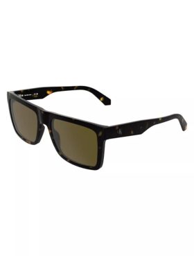 Lunettes de soleil rectangulaires modifiées avec monogramme emblématique