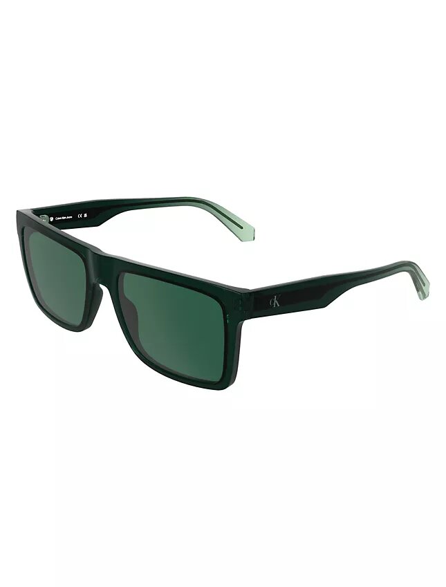 Lunettes de soleil rectangulaires modifiées avec monogramme emblématique Lunettes de soleil rectangulaires modifiées avec monogramme emblématique