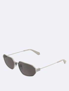 Lunettes de soleil rectangulaires modifiées en métal fin