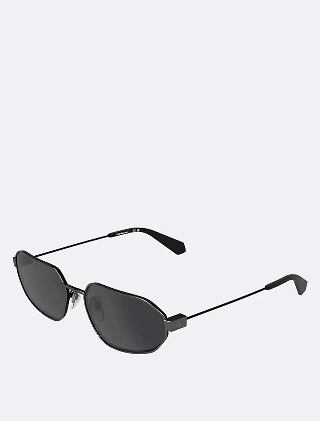 Lunettes de soleil rectangulaires modifiées en métal fin Lunettes de soleil rectangulaires modifiées en métal fin