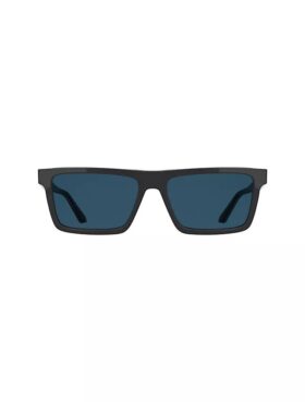 Lunettes de soleil rectangulaires modifiées fines en acétate