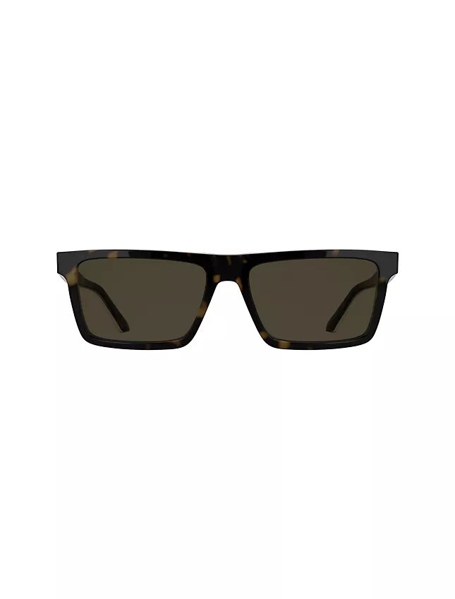 Lunettes de soleil rectangulaires modifiées fines en acétate Lunettes de soleil rectangulaires modifiées fines en acétate
