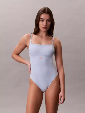 Maillot de bain une pièce à monogramme graphique Maillot de bain une pièce à monogramme graphique