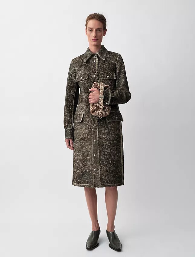 Manteau court en cuir Carla Pony Manteau court en cuir Carla Pony