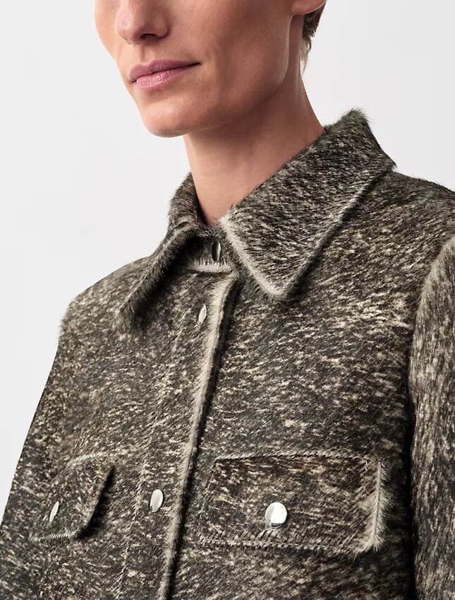 Manteau court en cuir Carla Pony Manteau court en cuir Carla Pony