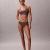 Microfiber Bralette sans coutures côtelée, légèrement rembourrée