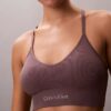 Microfiber Bralette sans coutures côtelée, légèrement rembourrée